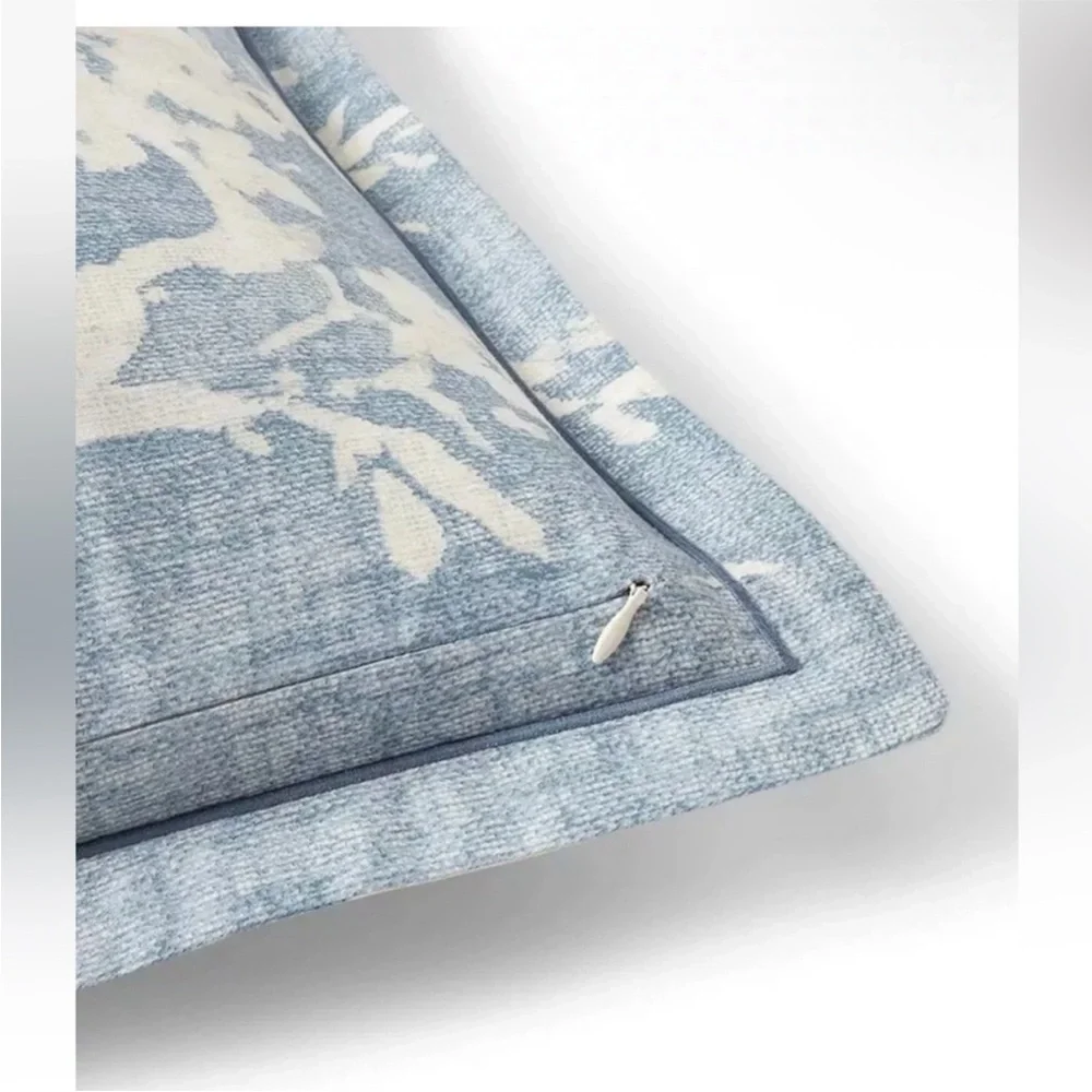 Ralph Lauren Reversible Cream/Blue Eva Duvet Cover 3-pc. Set